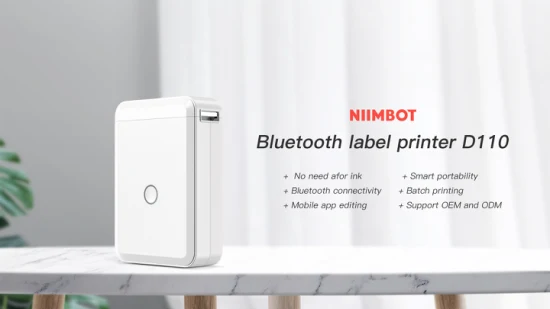 Niimbot Handheld Small Mobile Pocket Bluetooth Impressora portátil de etiquetas térmicas