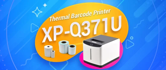 Xprinter XP-Q371U Impressora térmica de código de barras 2 em 1 USB Impressora térmica