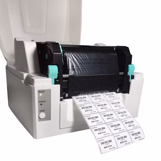 Impressora de etiquetas de código de barras de mesa de 4 polegadas 110 mm Impressora de etiquetas térmicas para etiquetas de envio