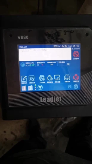 Máquina de codificação de data Leadjet Fabricante V680 Máquina de impressão de número de lote Caixa de papelão Plástico Metal Impressora Suporte Árabe