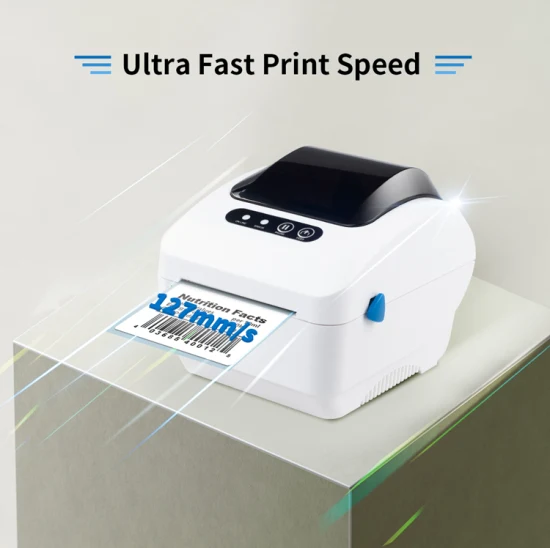 Xprinter XP-320B USB+Serial+Lan Impressora de etiquetas de código de barras de 3 polegadas Impressora de etiquetas de remessa térmica