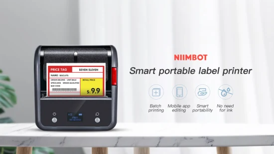 Máquina fabricante de etiquetas multifuncional Niimbot portátil Mini POS impressora de etiquetas térmicas